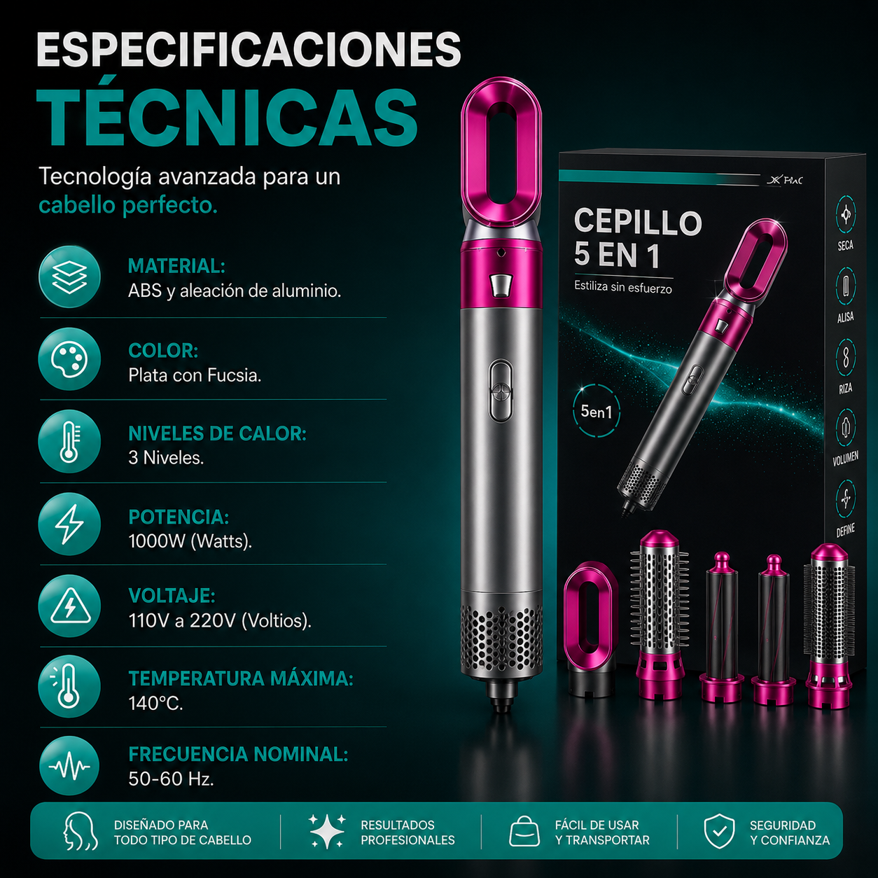 Cepillo 5 en 1