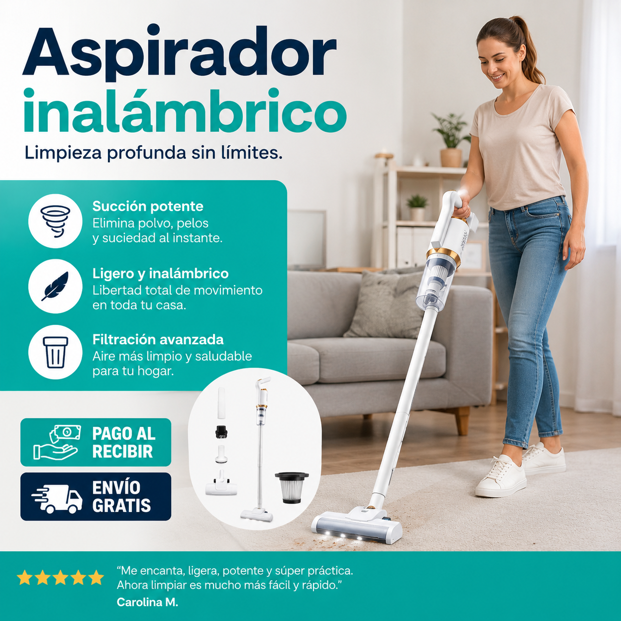 Aspirador inalámbrico