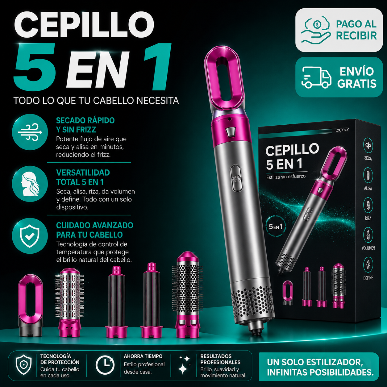 Cepillo 5 en 1
