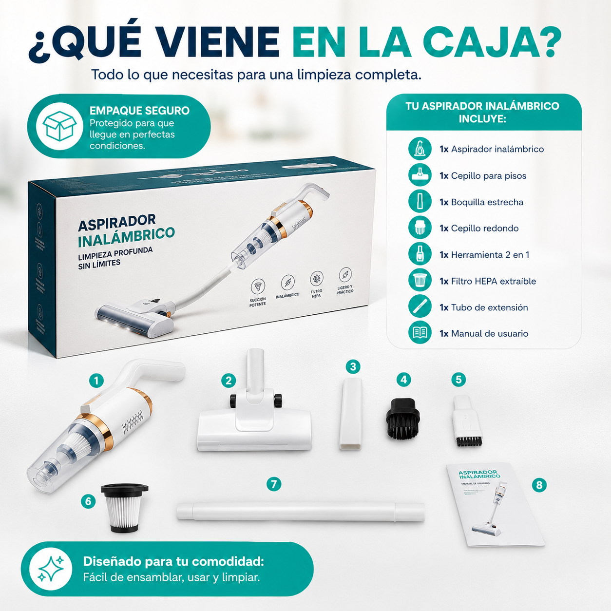 Aspirador inalámbrico