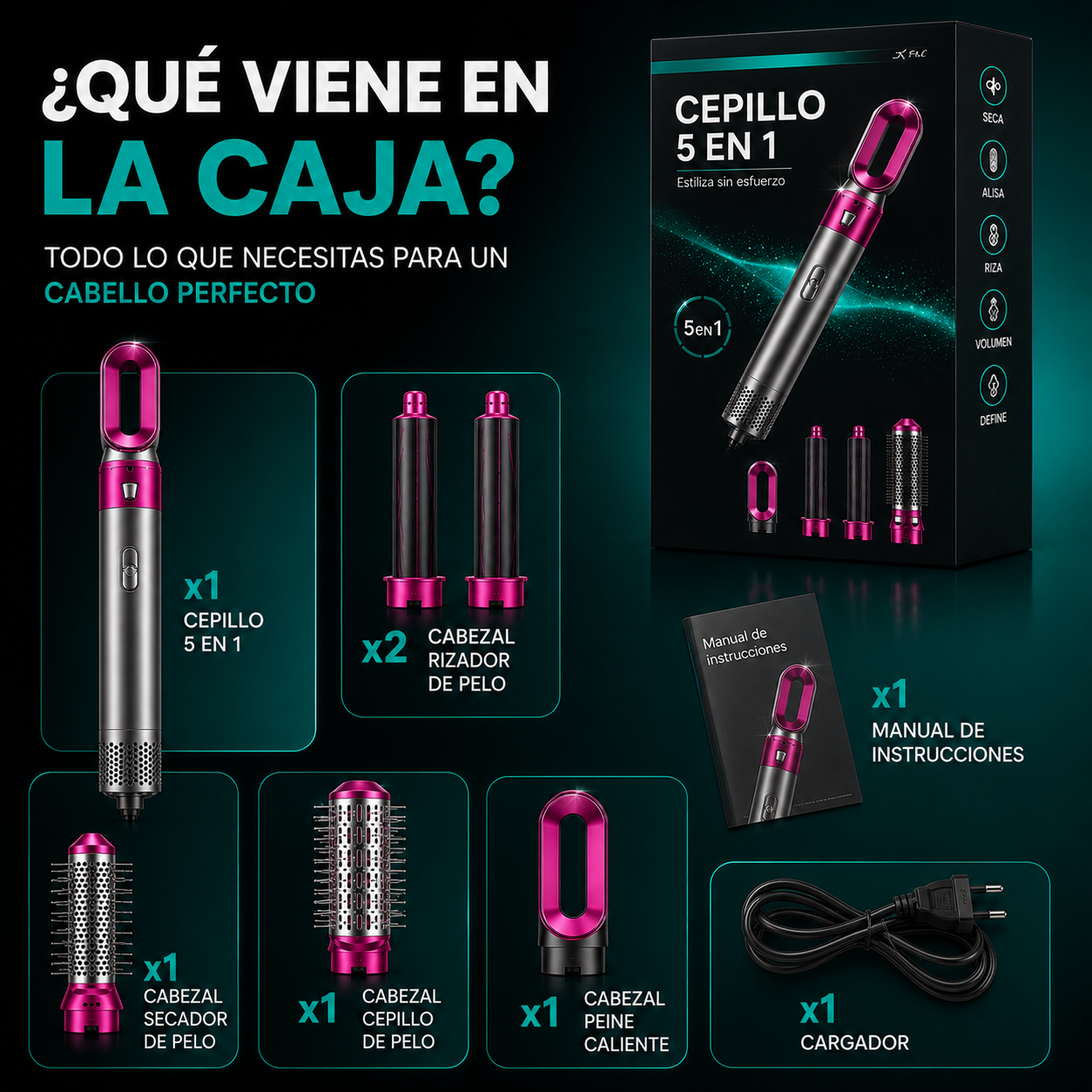 Cepillo 5 en 1