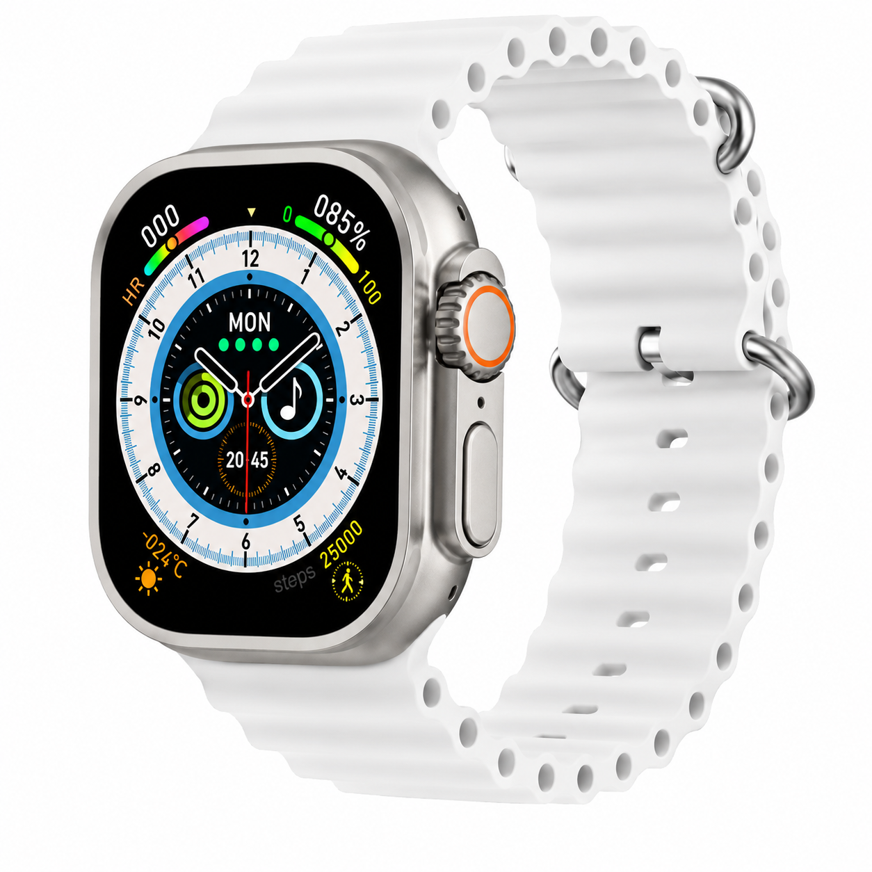 ⌚ Smartwatch Ultra Pro con 2 correas (negro + blanco) | Exclusivo Hoy 🔥