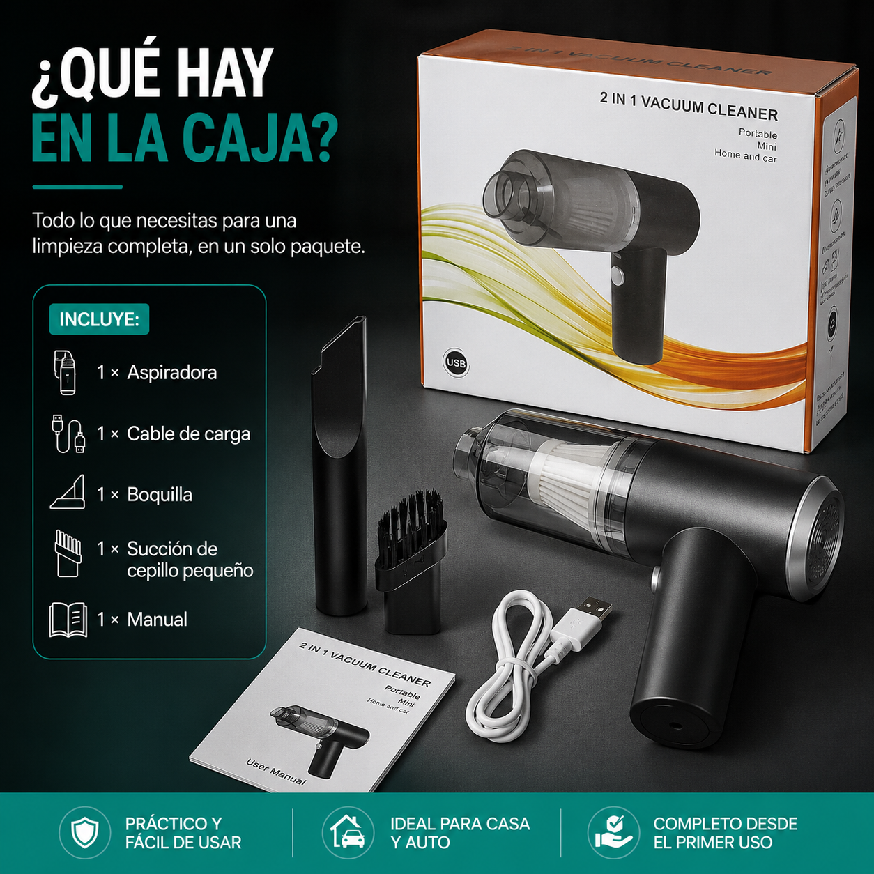 Aspirador portátil